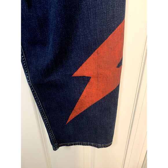 Levi's Engineered Jeans Red Tab LeJ Balloon Leg Tapered Painted Jeans  W32xL26 - Picture 3 of 10